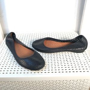 Indigo by Clarks black leather ballet flats sz 9